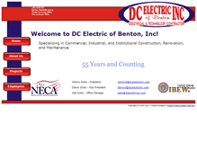 Tablet Screenshot of dcelectricinc.com